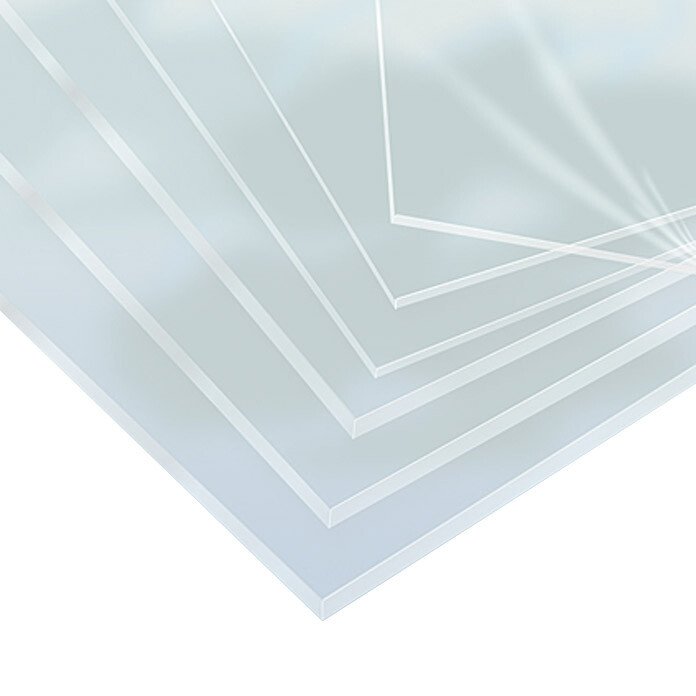 Plaque Polystyrène 1.2 Mm Transparente Lisse L.90 X 60 Cm